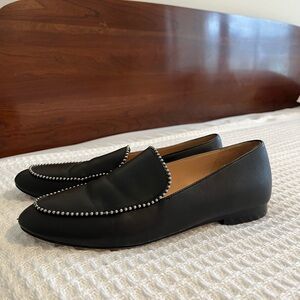 Coach Black Harper Leather Loafers